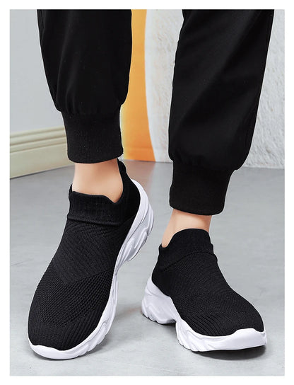 Men'S And Women'S Sneakers Mesh Breathable Lightweight High-Top Running Tennis Shoes Comfortable Outdoor Pair Naked Boots