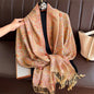 Luxury Winter Scarf Women Cashmere Warm Pashmina Brand Foulard Female Shawls Wraps Thick Soft Bufanda Poncho Scarves Stole 2025
