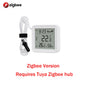 Tuya Zigbee WiFi Temperature and Humidity Sensor with External Probe Smart Home Thermometer work with SmartLife,for Refrigerator