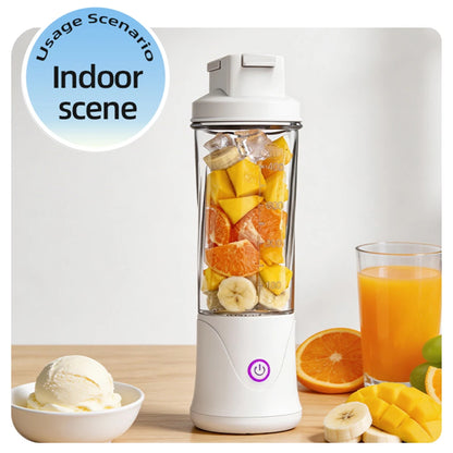 Portable Fruit Juicer Mini Blender 450ML Electric Juice Cup 12 Blades Rechargeable Blender For Shakes And Smoothies Ice Crusher