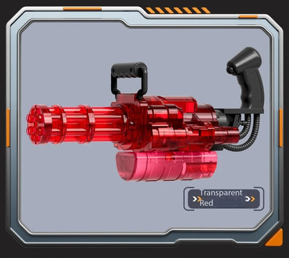 Auto Gatling Water Cannon Rotating High-Pressure Large Capacity Gatling Water Gun Toy Adults Outdoor Summer Fun Play Kid Gifts