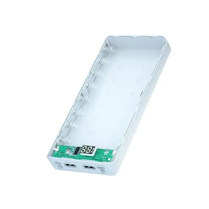 10/8*18650 Power Bank Battery Box Stand Portable Dual USB Power Bank Charge Shell For iPhone Xiaomi Battery Case Detachable Case