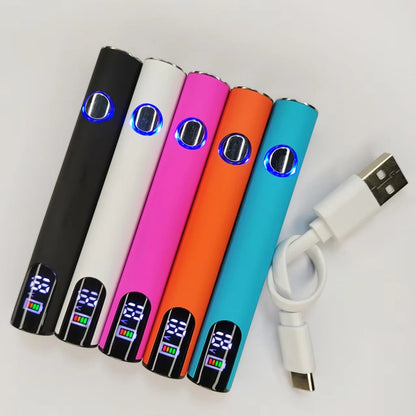 5 PCS LED 510 Thread Battery 500mAh Cart Pen Adjustable Voltage Portable Electric Soldering Iron Welding