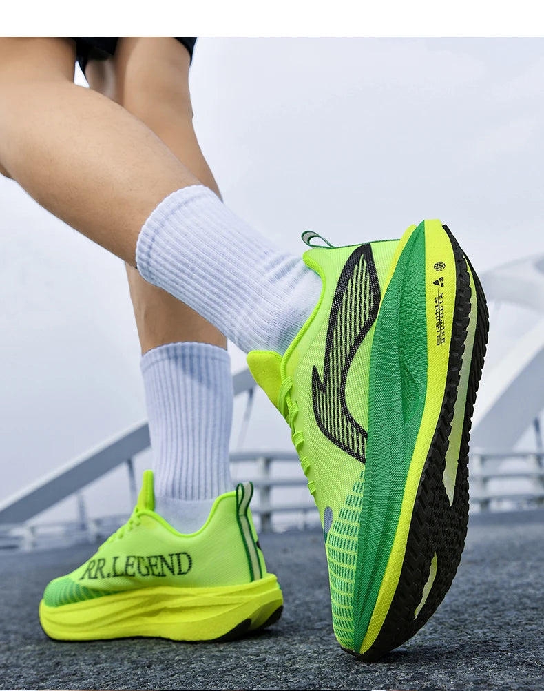 2026 New Men/women Carbon Plate Mesh Casual Sports Shoes, Breathable, Lightweight, Shock-Absorbing Running Sneakers