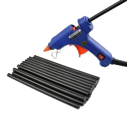 Do łączenia elementów o dużej wytrzymałości z metalu, plastiku, gumy, drewna i do napraw Czarny Wkład klejowy Wysoka temperatura 11X200MM Laski kleju