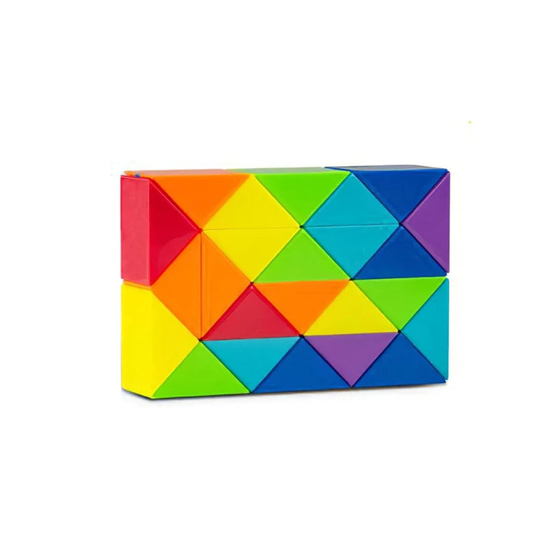 Magic Snake Cube Twist Puzzle 72/48/36/24 Wedges Brain Teaser Games For Kids Montessori Educational Toys Spielzeuge Kinder