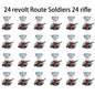 WWII Infantry Military Soldier War National Army Mini Gun armament Models Building Blocks Building Blocks Toys for Kids