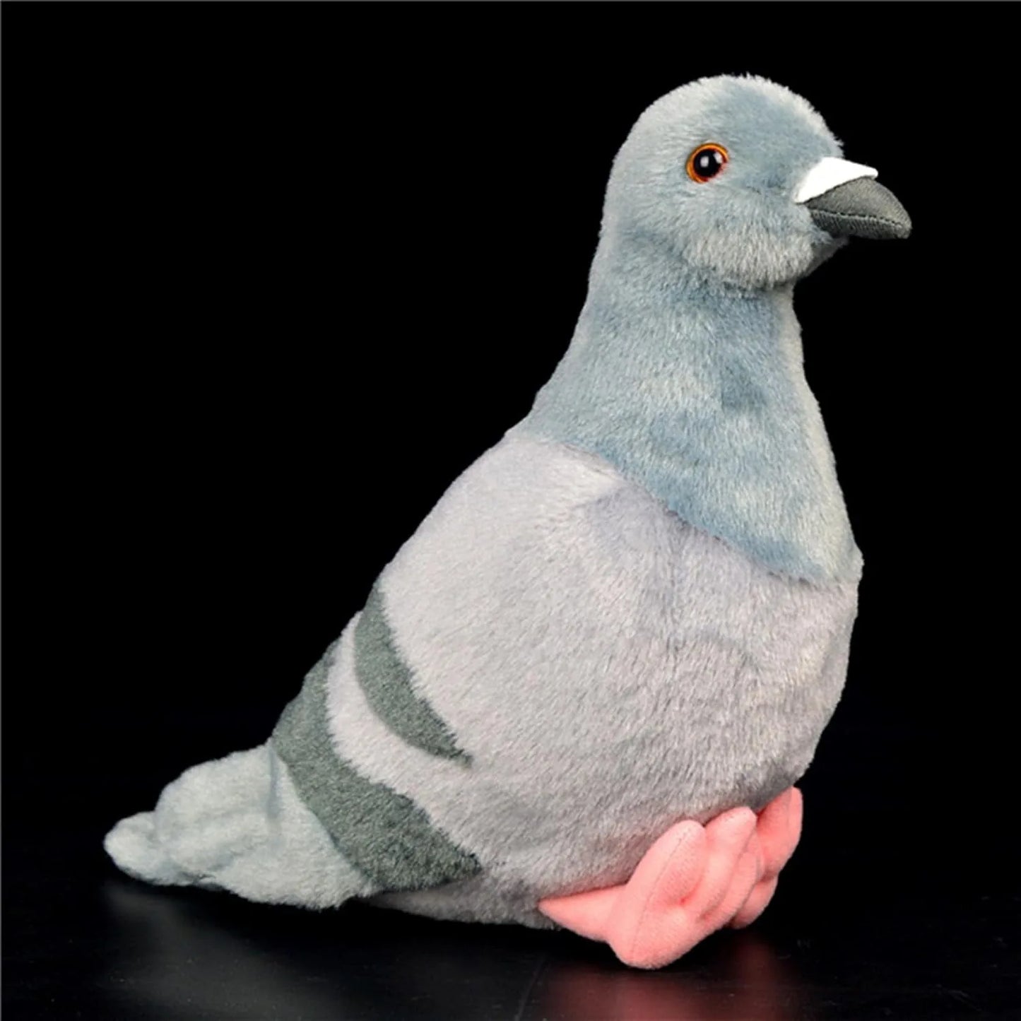 20cm Kawaii Simulated Gray Pigeon Plush Toy Cute Soft Stuffed Animals Plush Dove Bird Doll Collection Model Gifts Home Décor