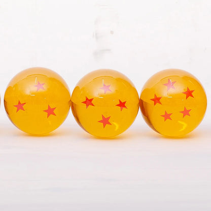 Dragon Ball 7Pcs/Set 1:1 Crystal 3.5cm Action Figure Toys Summon Shenron Wishing Collection Anime Model Gift