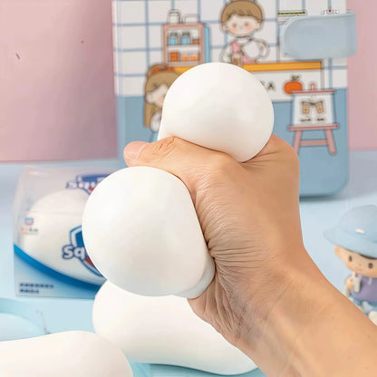 Crunchy Soap Ball Squishy Stress Ball Filled Soft Squeeze Fidget Toy Anti-Stress Anxiety Relief Hand Decompression Toy