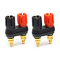 Professional Dual Female Banana Socket Binding Post Speaker Connector for Audio Amplifiers