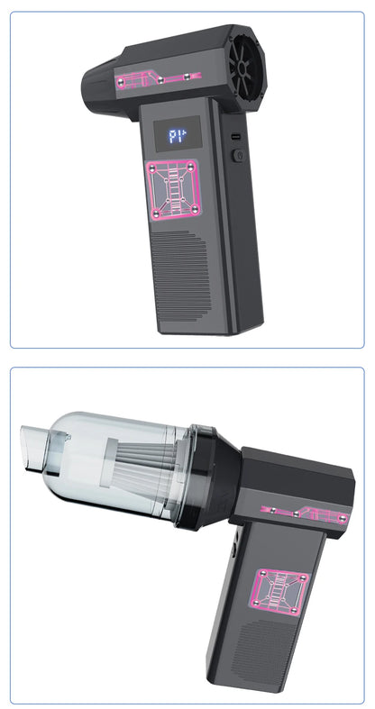 13000rpm Turbo Jet FanPowerful Air Blower, High Speed Jet Fan Handheld Portable Type-C Charging Dust Snow Cleaning Air Turbo Jet