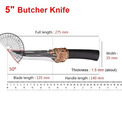 Buther Boning Knife Stainless Steel Chef Slicing Meat Fish Fruit Knife Sharp Plastic Handle Barbecue and Cooking Kitchen Knives