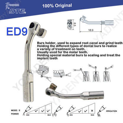 Woodpecker DTE Dental Endo Tips Ultrasonic Scaler Tips Scaling Tips ED-Series Fit NSK SATELEC Scaler Handpiece Dentistry Product