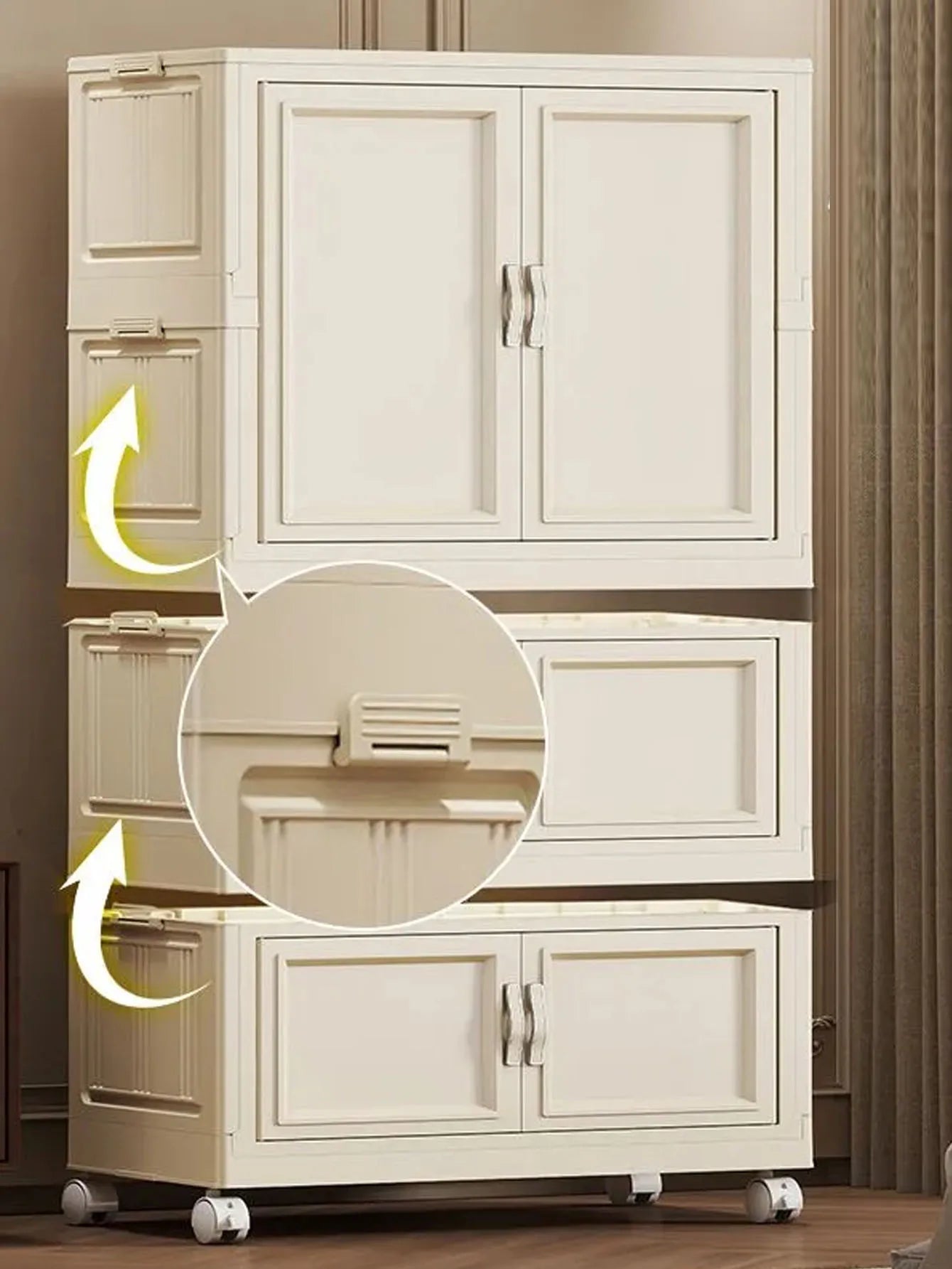 Home Use Baby Closet Easy Assembly Bedroom Storage Cabinet Thickened Children's Clothes Organizer Infant Wardrobe