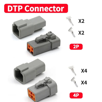 10/50/100 Sets Deutsch DTM/DT/DTP/DTF Automobile Connector Plug&Socket Male&Female Terminal DTM04-2/3/4/6/8/12 DTM06-2/3/4/6/8S