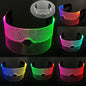 Cyberpunk LED Light Up Glasses Futuristic Luminous Unisex Eyewear Cool Glowing Glasses For Cosplay Bar Rave Club Halloween Party