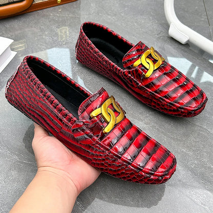 Men Loafers Shoes High Quality Party Shoes Fashion Men Non Slip Casual PU Leather Man Flat Classic Comfy Slip on Men Loafers