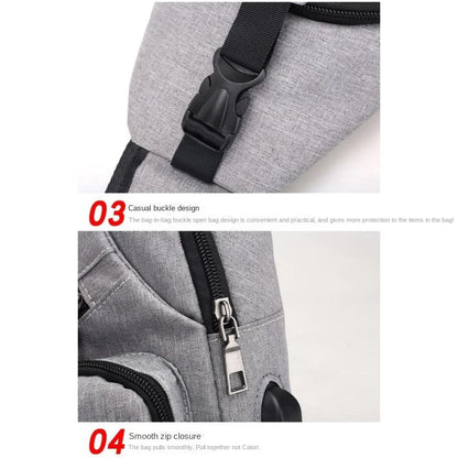 Chest Bag Men's One Shoulder Crossbody Bag Large Capacity Outdoor Sports Leisure Fashion Small Shoulder Bag Backpack Men's