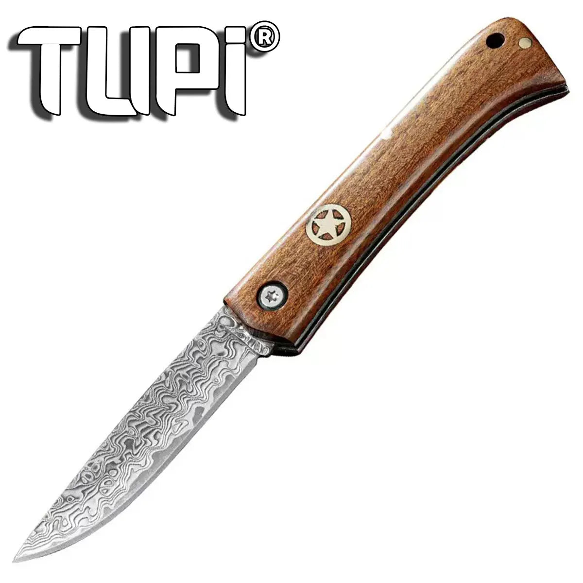  Damascus steel Folding Knife Fruit Paring Vegetable Cutter Utility Knife Pocket Knife for Cooking Kitchen Accessories