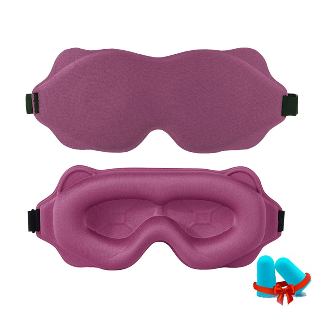 3D Sleeping Mask Block Out Light Sleep Mask For Eyes Soft Sleeping Aid Eye Mask for Travel Eyeshade Night Breathable Slaapmasker