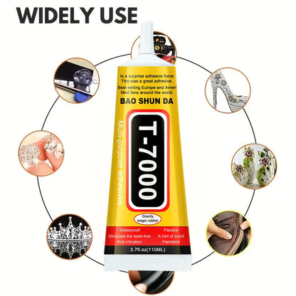 Klej kontaktowy B-7000 przezroczysty 15ml/50ml/110ml do telefonu T-7000 Naprawa Uniwersalny szkło plastik DIY Precyzyjny aplikator