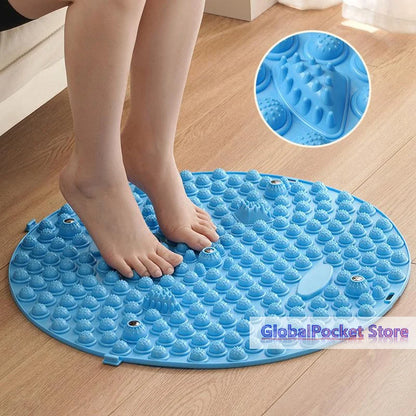 [TG823]Pressure Point Pads Board Foot Massage Acupressure Mat Foot Reflexology Walking Toe Plate Magnetic Acupressure Disc Care