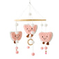 Baby Soft Felt Cartoon Wool Ball Seashell Rattles Hanging Bed Bell Newborn Mobile Crib Wooden Bracket Montessori Education Toys