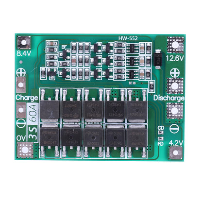 BMS 3S/4S 5A 10A 20A 25A 40A 60A Płytka zabezpieczająca ładowarkę do akumulatorów litowo-jonowych 18650 do wiertarki 12 V z funkcją wzmocnienia/balansu