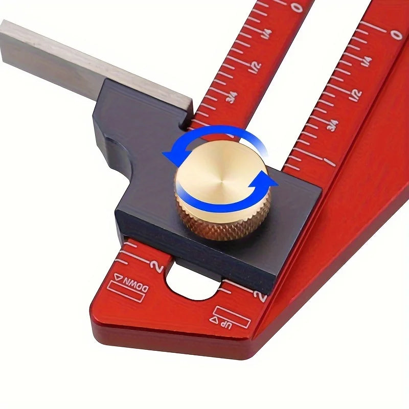 Precision Height Gauge - Metric Depth Measurement Tool, Ideal for DIY Projects, Woodworking Tools for Table Saw, Router Table