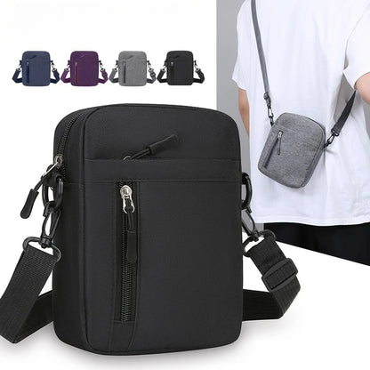Lightweight Crossbody Bag Men Women Phone Water Resistant Nylon Commuter Travel Student Wallet Card Holder Mini Purse
