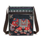 Lady Crossbody Shoulder Bag, Phone Purse Handbag, Ethnic Style Embroidered Messenger Bag, Retro Small Canvas Bag