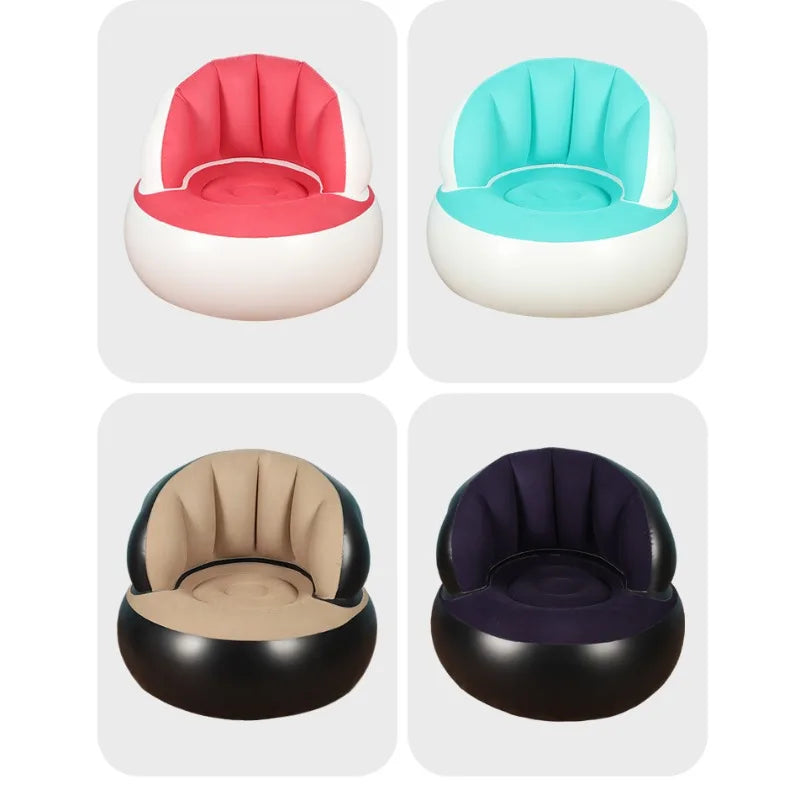 Inflatable single sofa office leisure home portable children's sofa, foldable outdoor Internet celebrity sofa