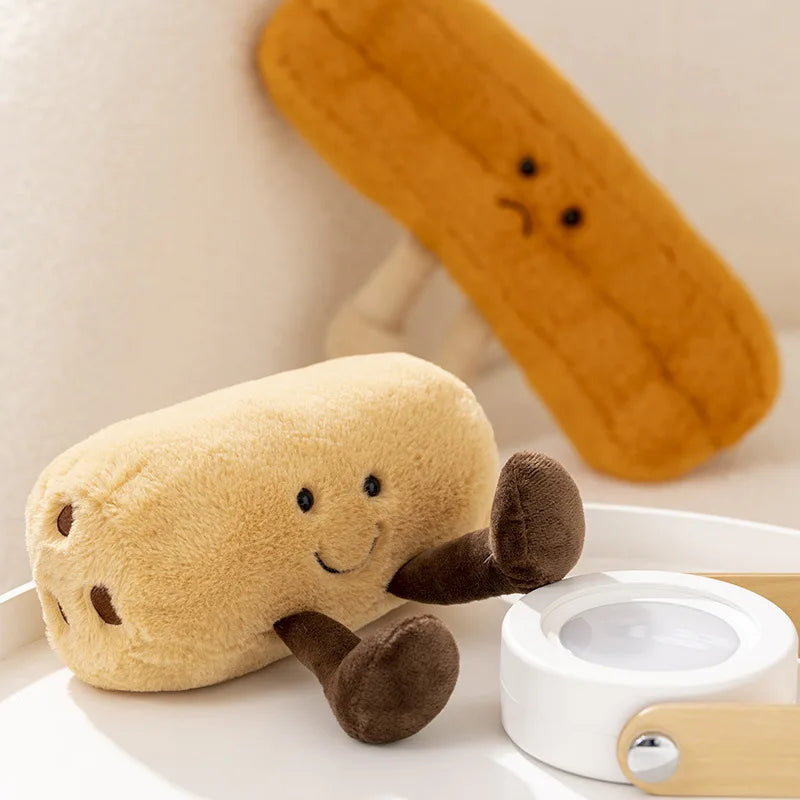 Cute Cartoon Bread Pancake Doll Soft Plush Toys Kawaii Sofa Home Decor Doll Exquisite Collectibles Surprise Fun Birthday Gift