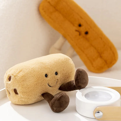 Cute Cartoon Bread Pancake Doll Soft Plush Toys Kawaii Sofa Home Decor Doll Exquisite Collectibles Surprise Fun Birthday Gift