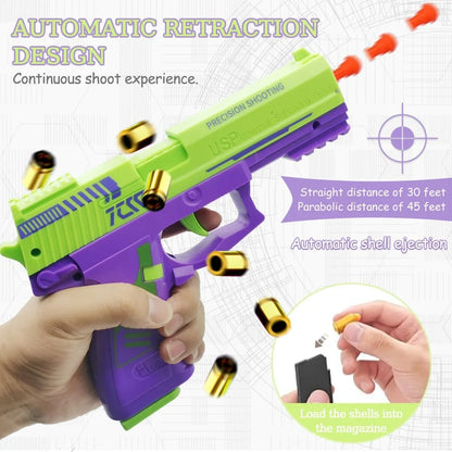 Shell Ejection 2011 Pistol Decompression Toy Gun Outdoor Shooting Game Empty Hanging USP Continuous Firing Soft Bullet Launcher