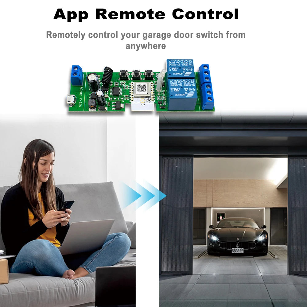 Alexa Smart Switch Zigbee Smart Home 2/1 Channels 220V 7-32V 85-250V 10A Relay Module Work With Alexa/Google Assistant