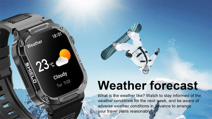 2026 AI Głos Mężczyźni Smartwatch Wojskowy Monitor Zdrowia Bezprzewodowe Połączenia Fitness Wodoodporny Sportowy Smartwatch dla Telefonów z iOS i Androidem