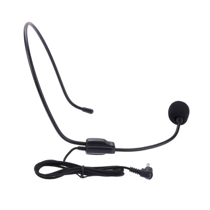3.5mm Plug Headset Mic Head-mounted Portable Wired Headset Microphone Voice Amplifier Lightweight Over Head for Teaching Meeting