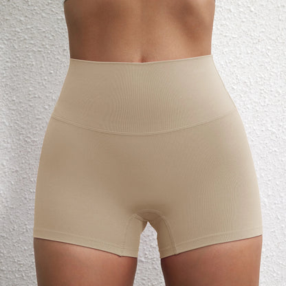 Sexy Solid Color Women Fitness Sport Short High Waist Athletic Yoga Short Leg Cycling Comprehensive Training Jogging Squat Proof