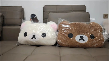 40/60cm Hot Kawaii Rilakkuma Plush Warm Hand Pillow Cartoon Bear Peluche Stuffed Toys Soft Cushion Girls Birthday Gifts