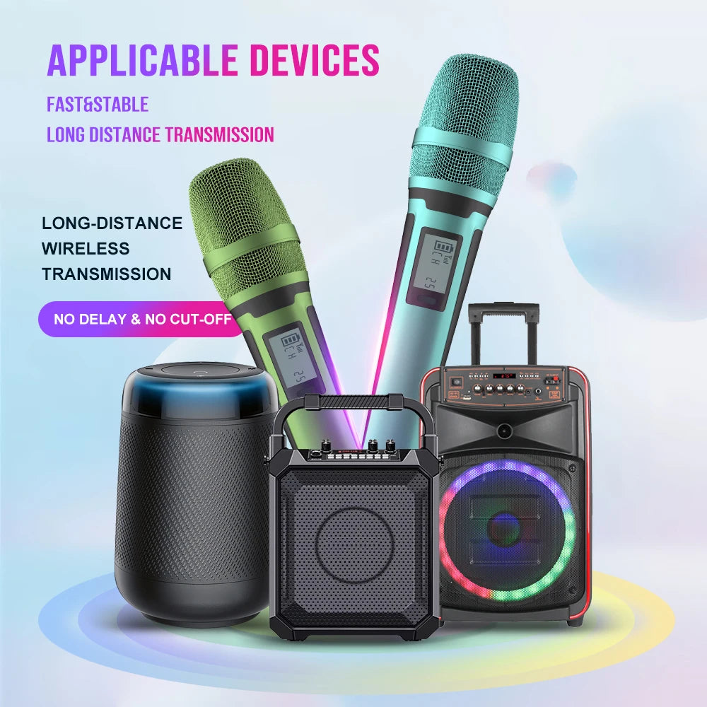 G-MARK SKM9000 Wireless Microphone Professional UHF Frequency Adjustable Metal Sheel For Paryt Show Teaching Wedding