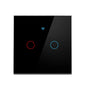 Tuya Wifi Smart Light Switch EU 1/2/3Gang Touch Light Switch No Neutral Wire Wall Light Switches for Alexa Google Voice Control