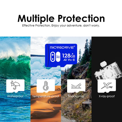 V30 U3 High Speed Memory Card 32GB 64GB 128G 256GB Flash UHS-3 Micro Mini SD Card For 4K Camera / TV / Nintendo Game / Gopro UAV