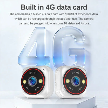 LS VISION 4G Pocket AOV Mini Camera 5MP Outdoor 24/7 Video Record Battery Security Camera Portable Action Vlog Sports Travel Cam