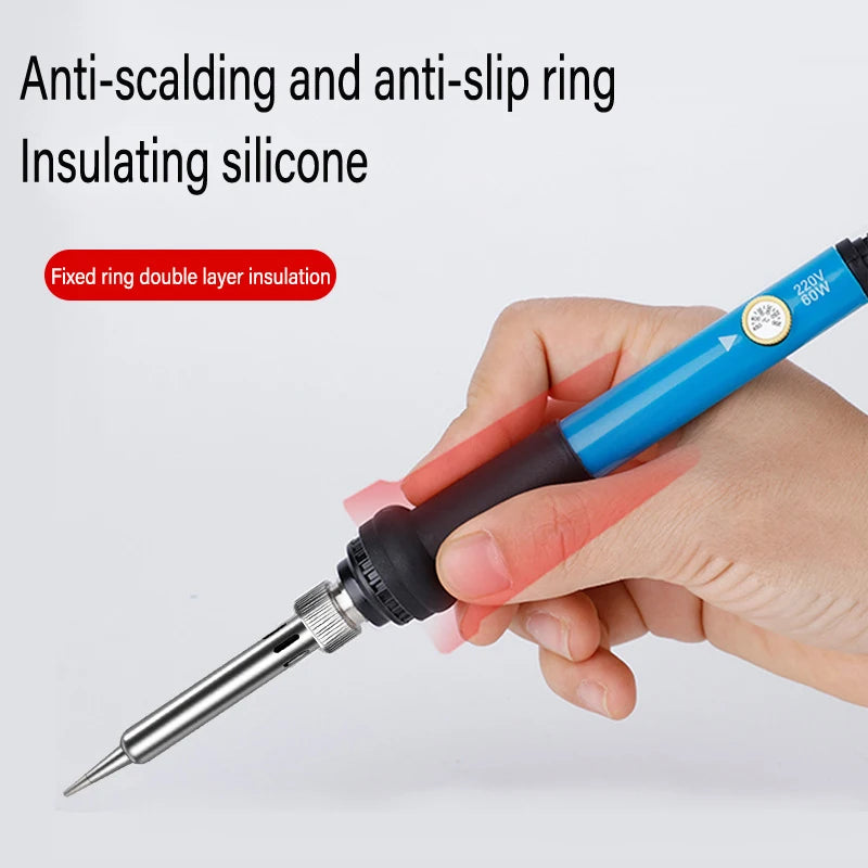 220V/110V 60W Electric Soldering Iron Set Adjustable Temperature Electric Soldering Iron Repair Electronics soldering tools