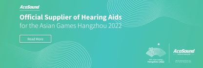 Acosound 64-channel Bluetooth hearing aid, audiogram programmable, high power, for moderate to severe hearing loss and deafness