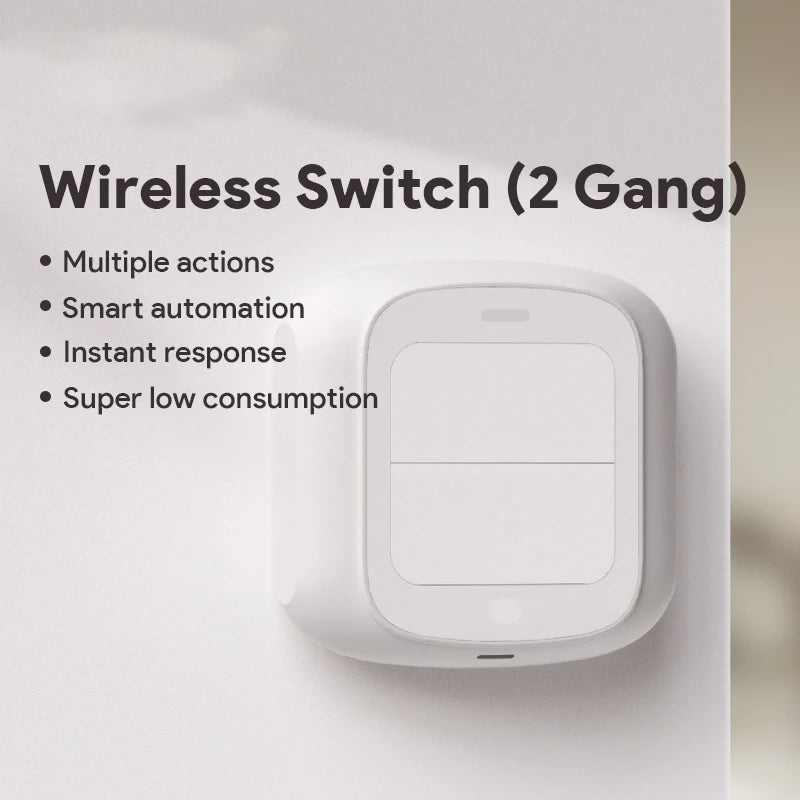 Tuya Smart WiFi/Zigbee Switch Push Button Switch 2Gang 4 Scene Wireless Smart Home Remote Controller Automation Scenario Switch