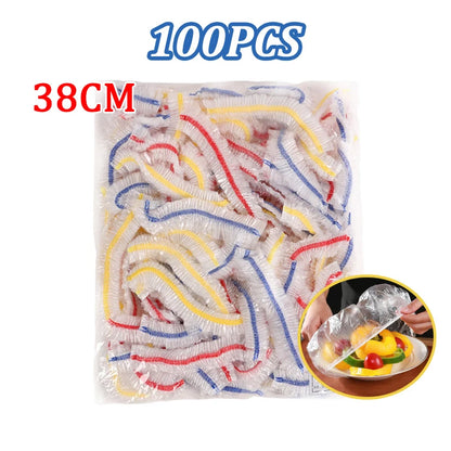120/70/52CM Disposable Kitchen Accessory Food Cover Storage Bag Saver Dust Food Grade Fresh Lids Elastic Shower Headgear Cover