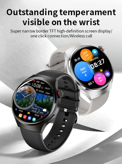 LIGE Men's Smart Watch Outdoor Sports Watches Heart Rate Blood Oxygen Monitoring Motion Trajectory Bluetooth Call Smartwatch